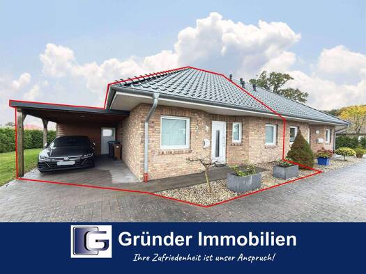 Doppelhaushälfte zum Kauf provisionsfrei 222.000 € 3 Zimmer 69,6 m² 420 m² Grundstück Walchum 26907