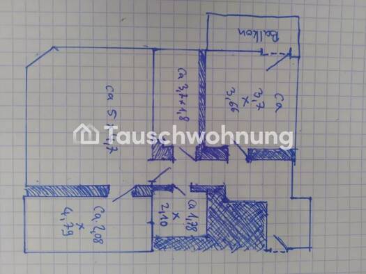Wohnung zur Miete Tauschwohnung 546 € 3 Zimmer 76 m² 1. Geschoss Südvorstadt Süd 04275