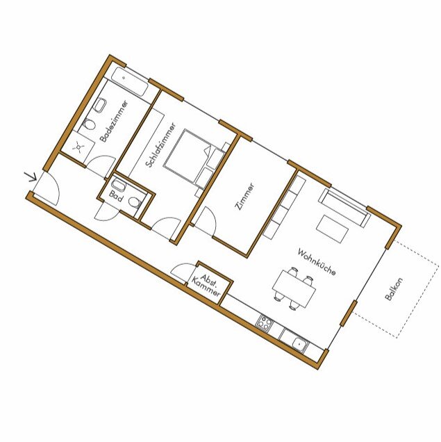 Wohnung zum Kauf 434.200 € 3,5 Zimmer 88,8 m²<br/>Wohnfläche Kernstadt 001 Bretten 75015