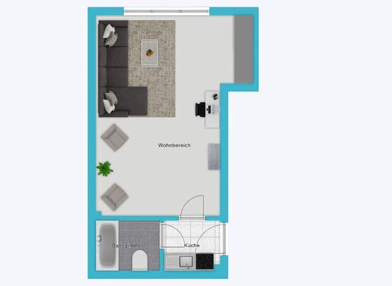 Studio zum Kauf 89.500 € 1 Zimmer 20,6 m² 1. Geschoss Aachen 52070