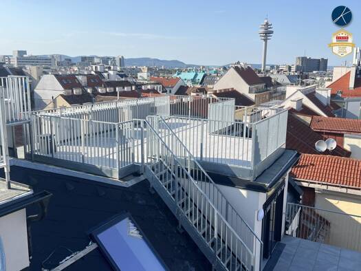 Terrassenwohnung zur Miete - Erstbezug 2.220 € 4,5 Zimmer 130 m² 6. Geschoss Favoriten 1100