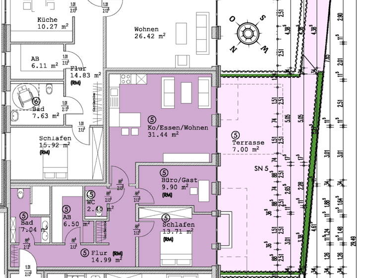 Wohnung zum Kauf - Erstbezug 551.000 € 3 Zimmer 93 m² Bad Zwischenahn I Bad Zwischenahn 26160