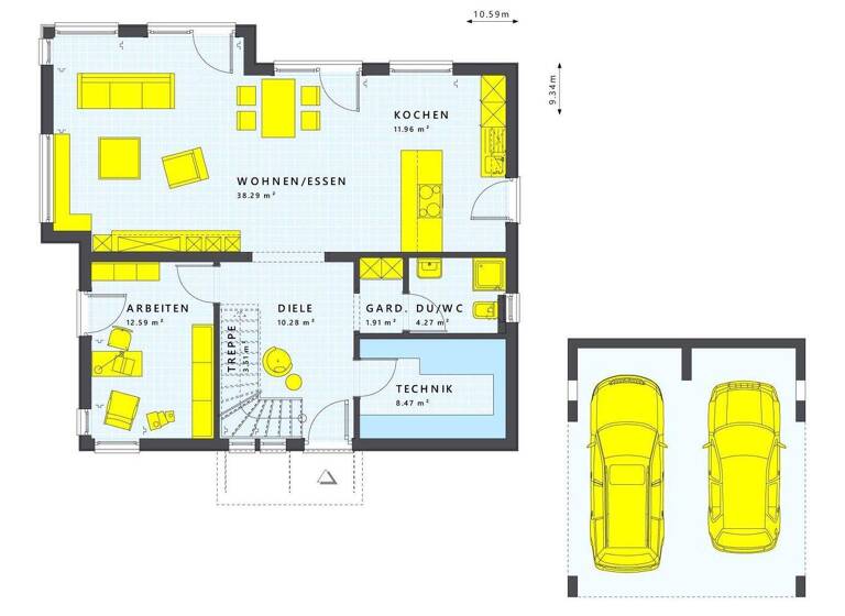 Einfamilienhaus zum Kauf 477.386 € 5 Zimmer 165 m² 504 m² Grundstück Lauterbach Lauterbach (Hessen) 36341