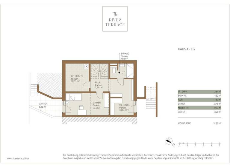 Einfamilienhaus zum Kauf - Erstbezug 999.000 € 5 Zimmer 166,5 m² Wien 1190