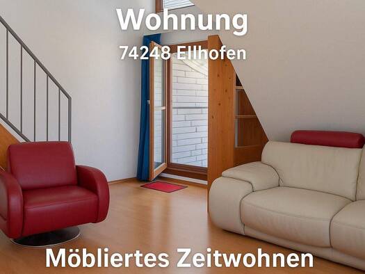 Wohnung zur Miete Wohnen auf Zeit 1.100 € 3 Zimmer 60 m² frei ab sofort Heilbronner Str. 0 Ellhofen 74248