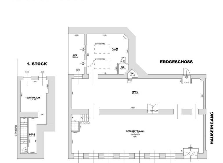 Ladenfläche zur Miete 3.722 € 3 Zimmer Westbahnstraße Wien 1070