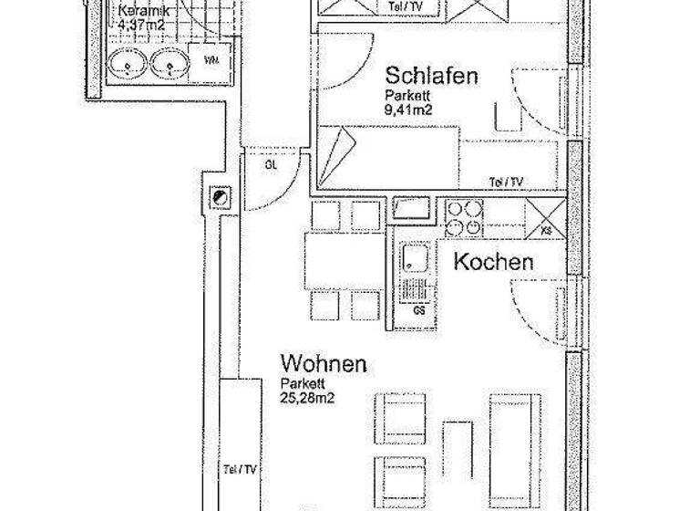 Wohnung zur Miete 1.081 € 3 Zimmer 2. Geschoss frei ab 01.04.2026 Christophgasse Wien 1050