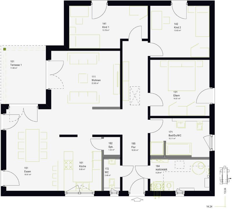 Bungalow zum Kauf 579.999 € 5 Zimmer 147,5 m²<br/>Wohnfläche 374,9 m²<br/>Grundstück Herbolzheim Herbolzheim 79336