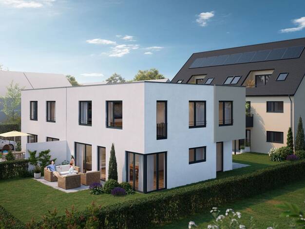 Doppelhaushälfte zum Kauf - Erstbezug provisionsfrei 883.500 € 5,5 Zimmer 128 m² 224 m² Grundstück frei ab 01.12.2027 Hochzoll Augsburg 86163
