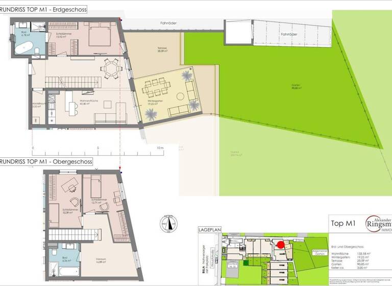 Wohnung zum Kauf - Erstbezug provisionsfrei 947.500 € 5 Zimmer 133,2 m² EG Maria Enzersdorf 2344