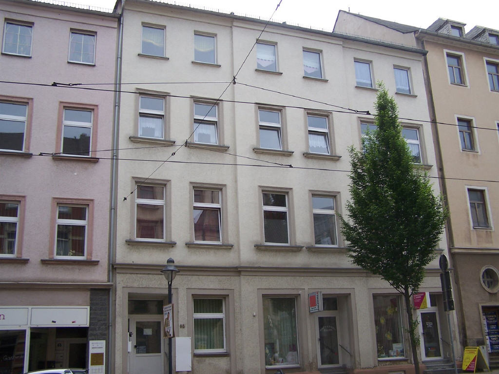 Wohnung zur Miete 240 € 1 Zimmer 48 m²<br/>Wohnfläche 1.<br/>Geschoss 01.10.2024<br/>Verfügbarkeit Bahnhofstr. 65WE 03 Mitte - West 134 Zwickau-Bahnhofsvorstadt 08056