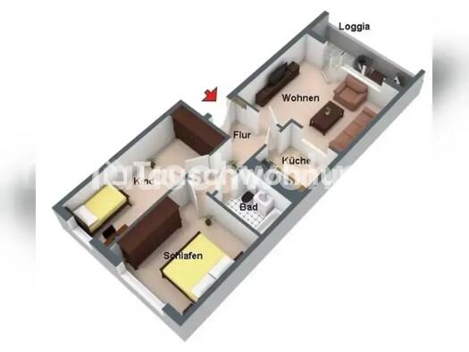 Wohnung zur Miete Tauschwohnung 500 € 3 Zimmer 62 m² 2. Geschoss Kaulsdorf Marzahn-Hellersdorf 12619