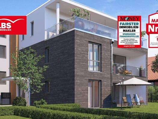 Wohnung zum Kauf - Erstbezug provisionsfrei 443.000 € 3 Zimmer 82,5 m² Innenstadt Gütersloh 33330