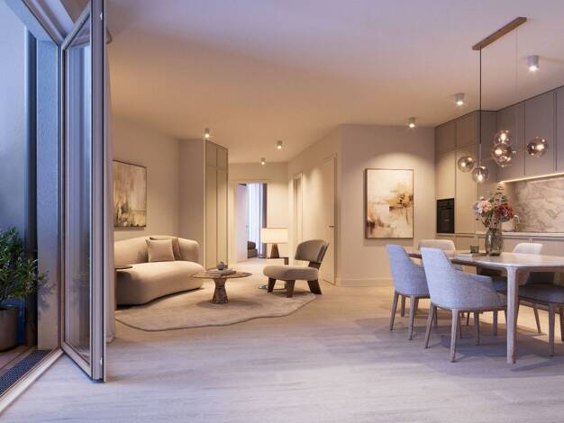 Wohnung zum Kauf - Neubau 999.000 € 3 Zimmer 84 m² 1. Geschoss Uhlenhorst Hamburg 22085