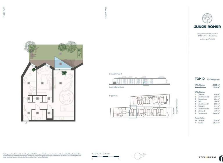 Wohnung zum Kauf 509.000 € 3 Zimmer 82,6 m² EG frei ab 01.05.2027 Tulln an der Donau 3430