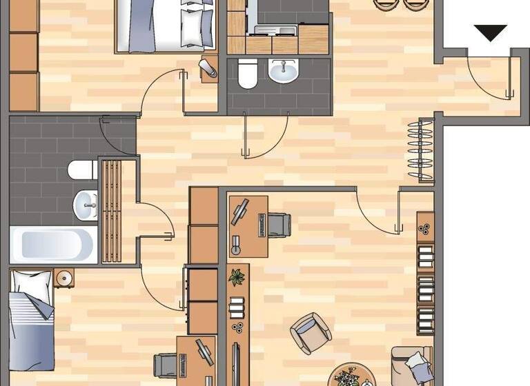 Wohnung zur Miete 649 € 3 Zimmer 78,5 m² 3. Geschoss frei ab 04.03.2026 Spannstraße 24 Scharnhorst Dortmund 44328