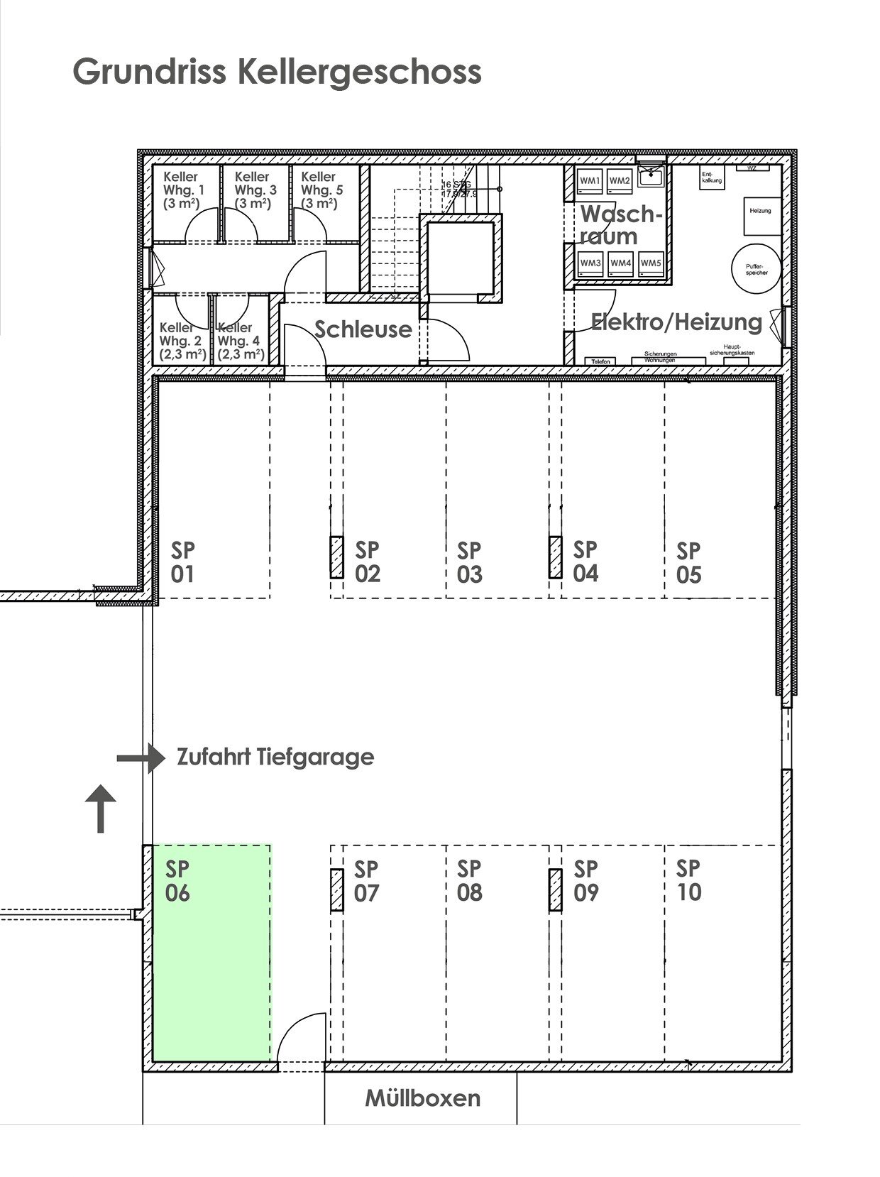 Tiefgaragenstellplatz zum Kauf 15.000 € Bühlkirchenweg 2 Beilngries Beilngries 92339