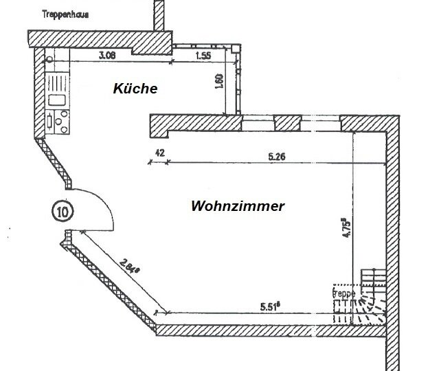 Maisonette zur Miete 647 € 2 Zimmer 64,7 m²<br/>Wohnfläche 4.<br/>Geschoss 01.04.2025<br/>Verfügbarkeit Eilenburger Straße 39 Reudnitz-Thonberg Leipzig 04317