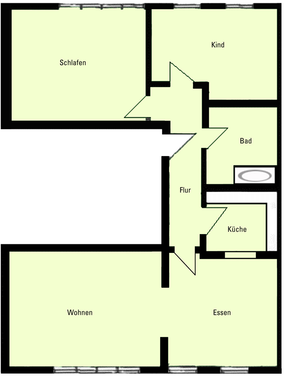 Wohnung zum Kauf 289.000 € 3 Zimmer 104,7 m²<br/>Wohnfläche EG<br/>Geschoss Etkar-André-Straße 25 Gohlis - Mitte Leipzig 04157