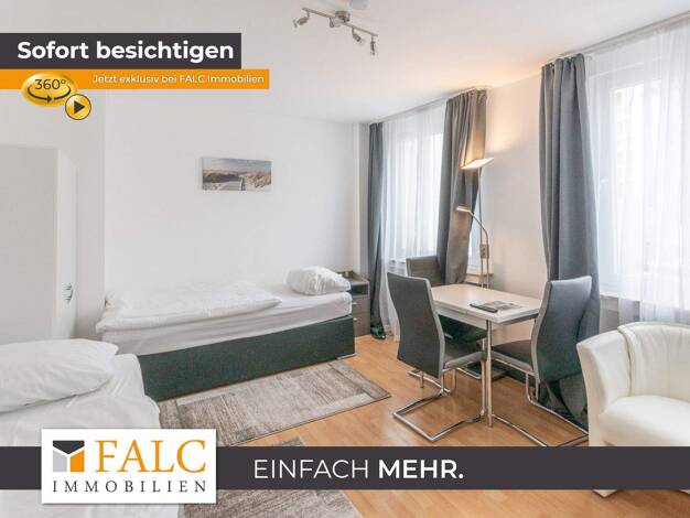 Wohnung zur Miete 1.500 € 1 Zimmer 25 m² 4. Geschoss Schützenbahn 15 Stadtkern Essen 45127
