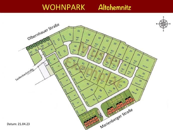 Grundstück zum Kauf 500 m²<br/>Grundstück Marienberger Straße/Pockauer Str. Bernsdorf 424 Chemnitz 09125