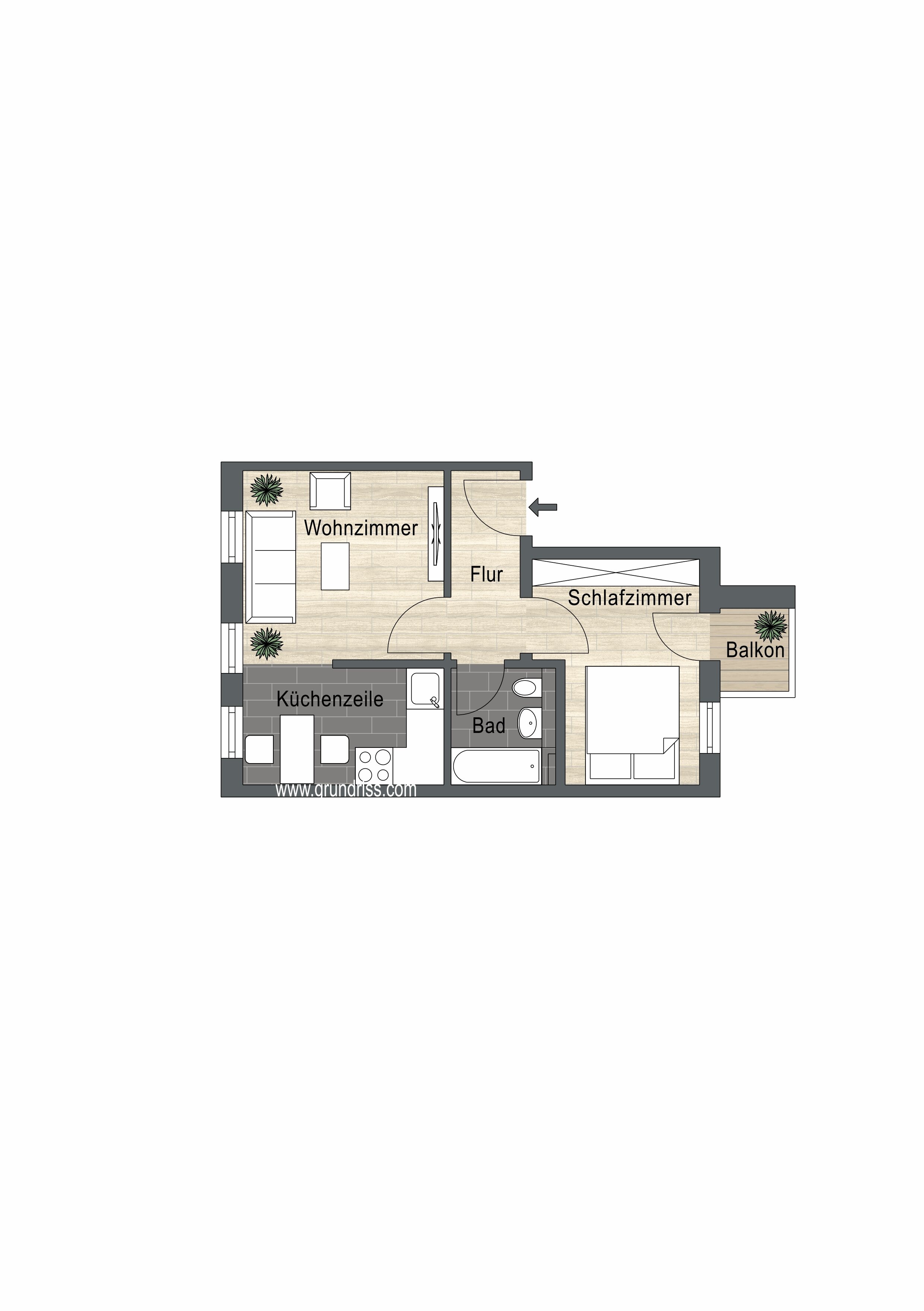 Wohnung zur Miete 777 € 2 Zimmer 51 m²<br/>Wohnfläche 3.<br/>Geschoss Papiermühlstraße 40 Stötteritz Leipzig 04299