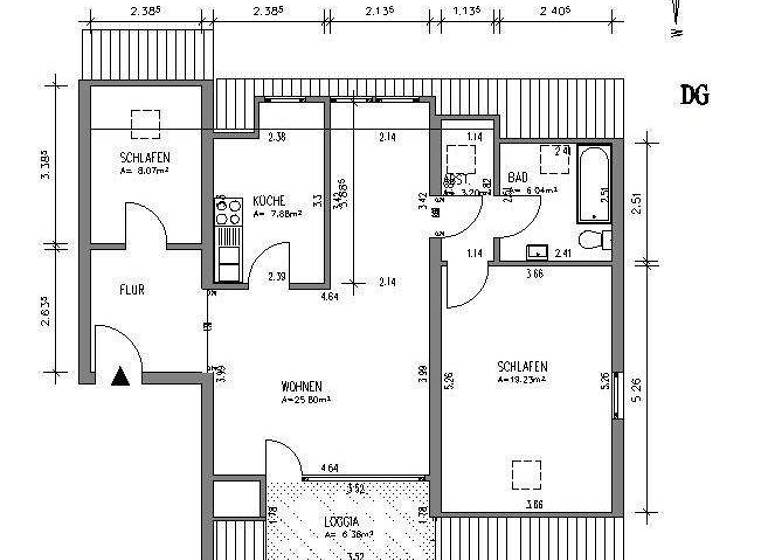 Wohnung zur Miete 594 € 2 Zimmer 74,3 m² 13. Geschoss frei ab 01.05.2026 Uferstr. 22 Holzminden 37603