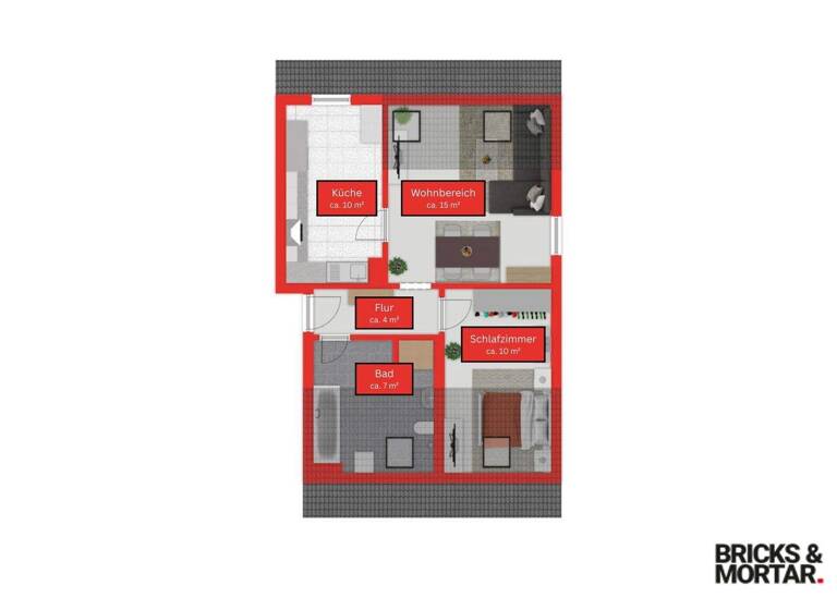 Wohnung zum Kauf 189.000 € 2 Zimmer 46 m² 2. Geschoss Innenstadt Augsburg 86161