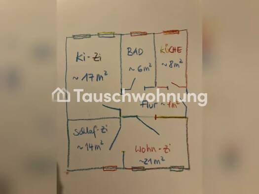 Wohnung zur Miete Tauschwohnung 442 € 3 Zimmer 73 m² EG Leipziger Vorstadt Ortsamtsbereich Neustadt 01097