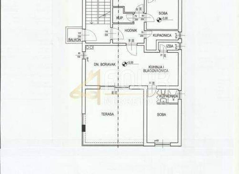 Wohnung zum Kauf 625.000 € 4 Zimmer 101 m² 2. Geschoss Krk Centar