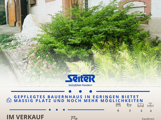 Haus zum Kauf 695.000 € 7 Zimmer 190 m² 1.362 m² Grundstück Egringen Efringen-Kirchen 79588