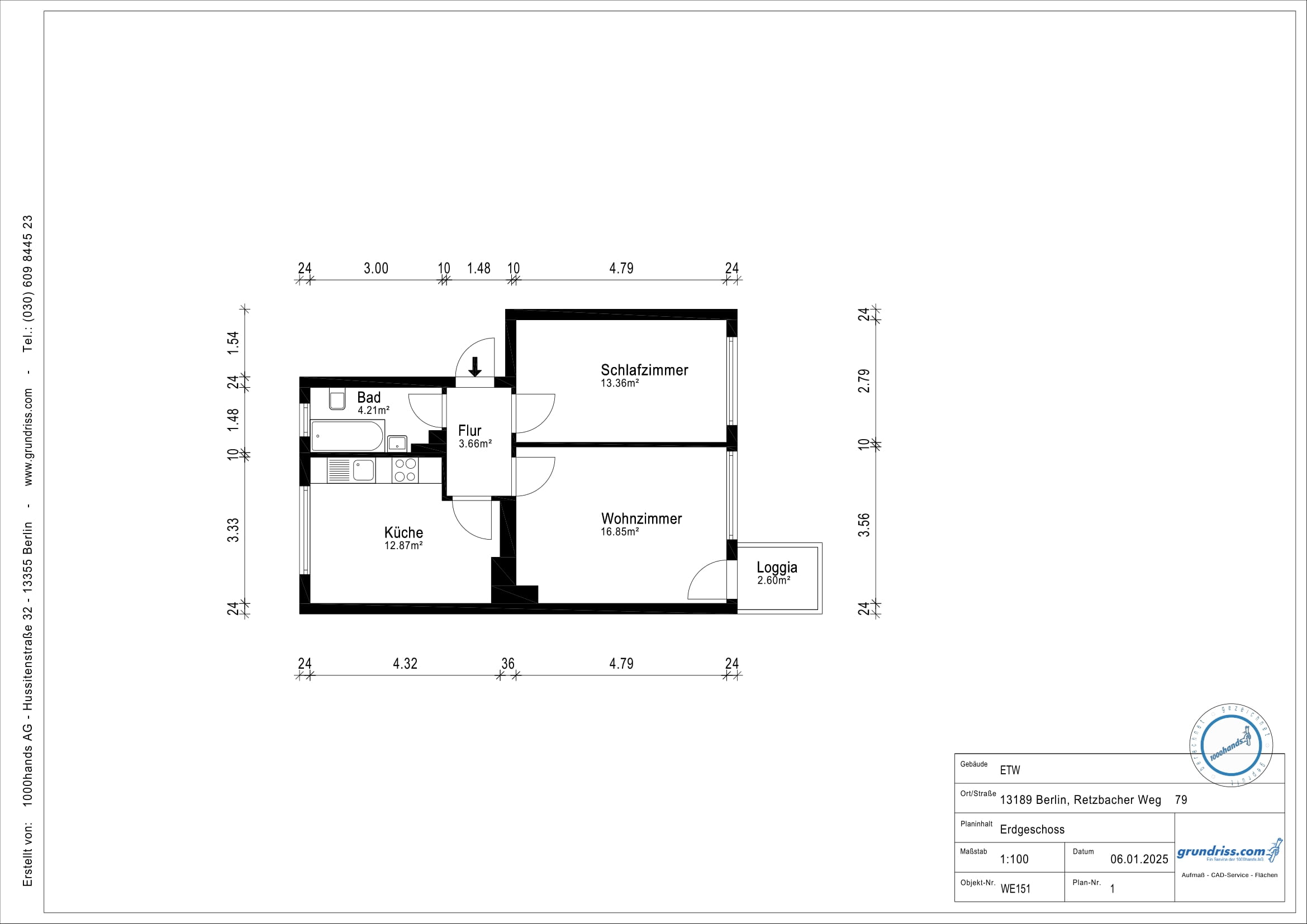 Wohnung zum Kauf provisionsfrei 242.000 € 2 Zimmer 53,1 m²<br/>Wohnfläche EG<br/>Geschoss ab sofort<br/>Verfügbarkeit Retzbacher Weg 79 Pankow Berlin 13189