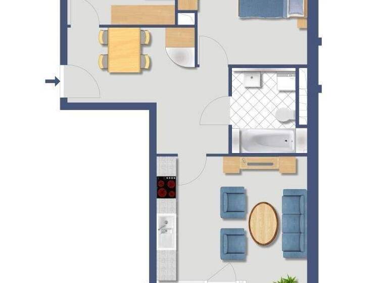 Wohnung zum Kauf provisionsfrei 193.400 € 2 Zimmer 62,3 m² 5. Geschoss Eiserfelder Ring 7 A Spandau Berlin 13583