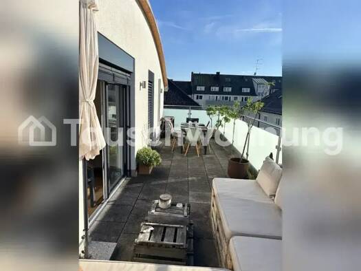 Terrassenwohnung zur Miete Tauschwohnung 1.200 € 2 Zimmer 55 m² 4. Geschoss Schwabing-West München 80799