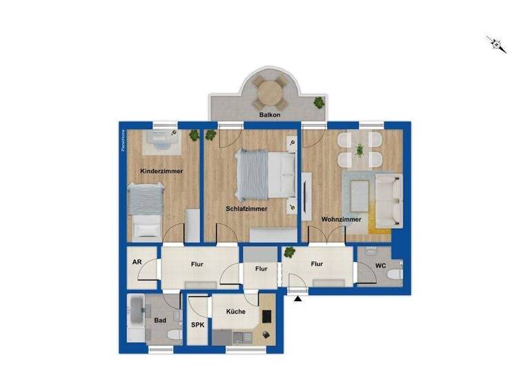 Wohnung zum Kauf 249.000 € 3 Zimmer 95,2 m² 2. Geschoss Neudorf-Süd Duisburg 47057