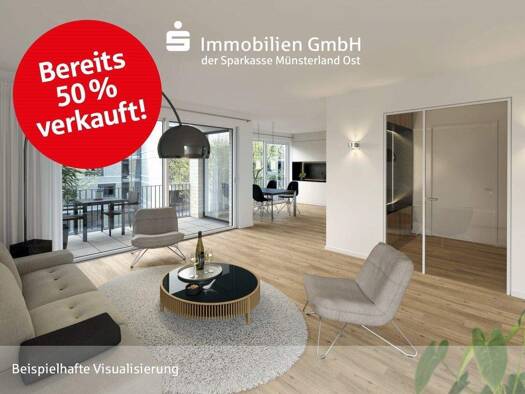 Wohnung zum Kauf provisionsfrei 660.000 € 2 Zimmer 83 m² EG Centrum Münster 48145