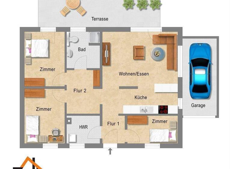 Reihenmittelhaus zum Kauf 317.500 € 3,5 Zimmer 87,2 m² 333 m² Grundstück Ratzeburg 23909