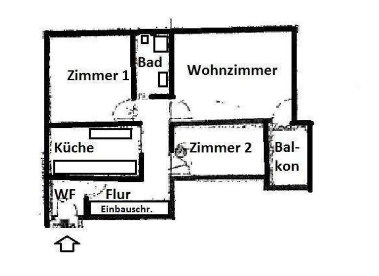 Wohnung zur Miete 600 € 3 Zimmer 76,4 m² 12. Geschoss frei ab 01.03.2026 Braunsberger Weg 10 Neumühlen-Dietrichsdorf Kiel 24149