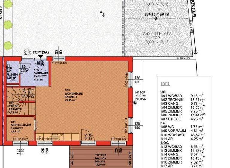 Doppelhaushälfte zur Miete - Erstbezug 2.536 € 5 Zimmer 189,1 m² Mauerbach 3001