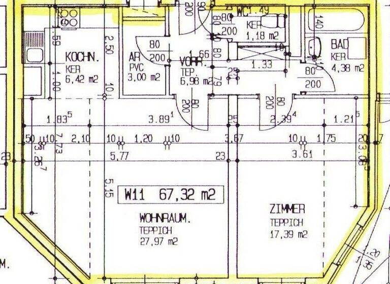 Wohnung zur Miete 769 € 2 Zimmer 66,9 m² EG Wien 1100