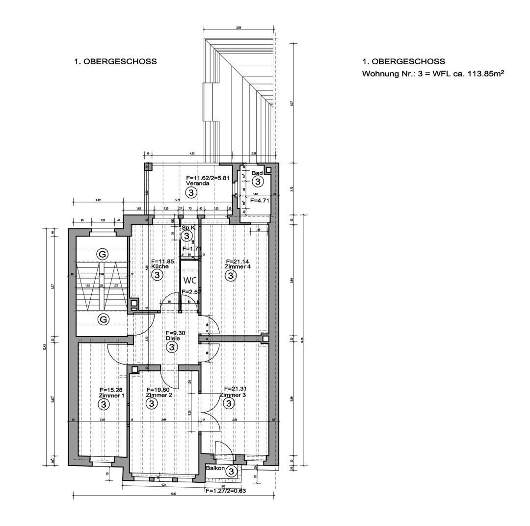 Wohnung zum Kauf 815.000 € 4 Zimmer 113,6 m²<br/>Wohnfläche 1.<br/>Geschoss 01.02.2025<br/>Verfügbarkeit Handschuhshein - Ost Heidelberg / Handschuhsheim 69121