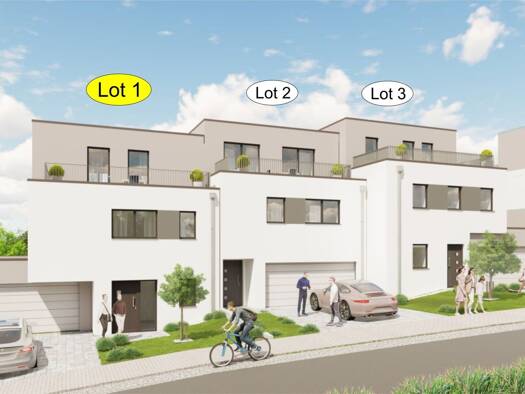 Doppelhaushälfte zum Kauf - Erstbezug provisionsfrei 1.552.000 € 5 Zimmer 234 m² 616 m² Grundstück Peppange 3391