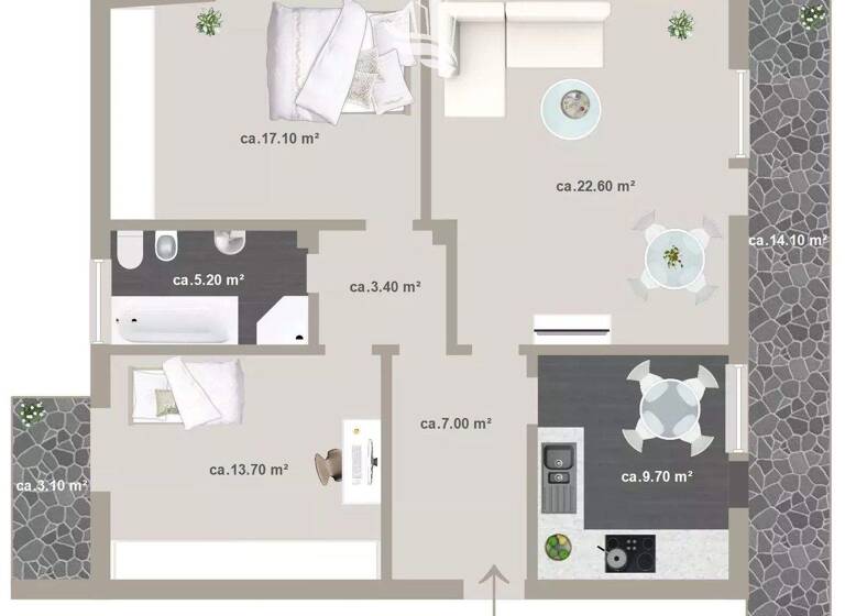 Studio zum Kauf 480.000 € 3 Zimmer 102 m² 1. Geschoss Bozen 39100