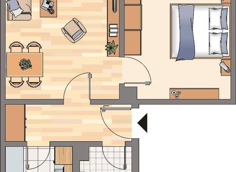 Wohnung zur Miete 466 € 2 Zimmer 53,1 m² EG frei ab 02.05.2026 Heideweg 67 Holzen Dortmund 44267