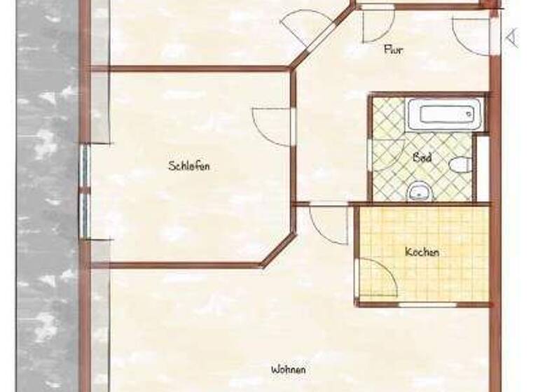 Wohnung zur Miete 568 € 3 Zimmer 87,4 m² 3. Geschoss Rudolf-Harbig-Straße 2 Senftenberg 01968