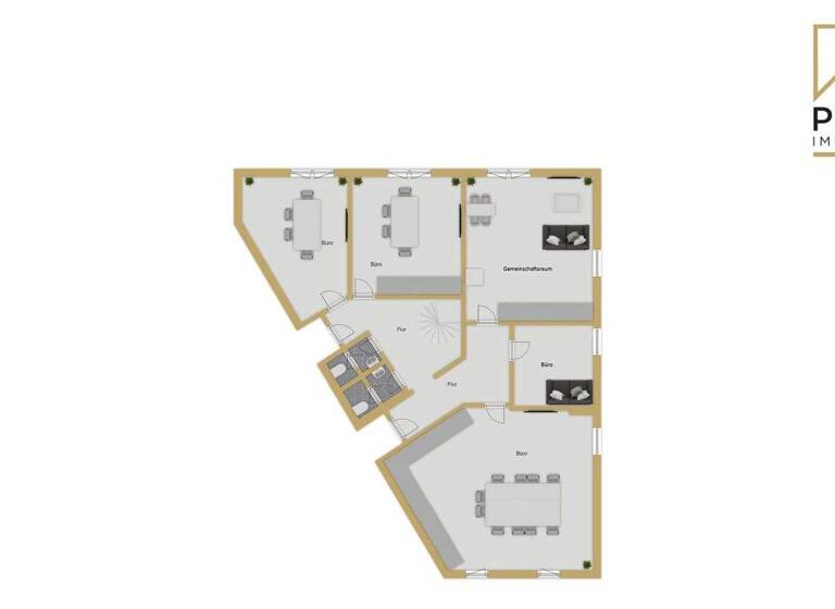 Büro zur Miete 3.090 € 10 Zimmer 285 m² Bürofläche Innenstadt Fulda 36037