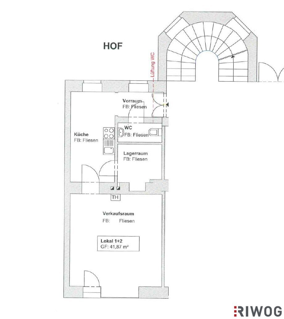 Ladenfläche zur Miete 519 € Wien,Favoriten 1100