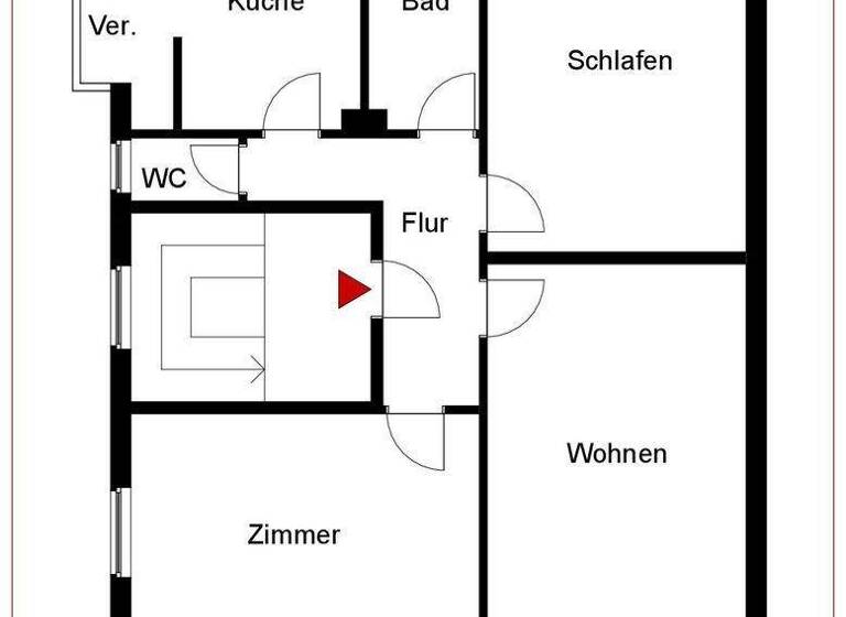 Wohnung zum Kauf 340.000 € 3 Zimmer 82 m² 3. Geschoss Bad Cannstatt Stuttgart 70372