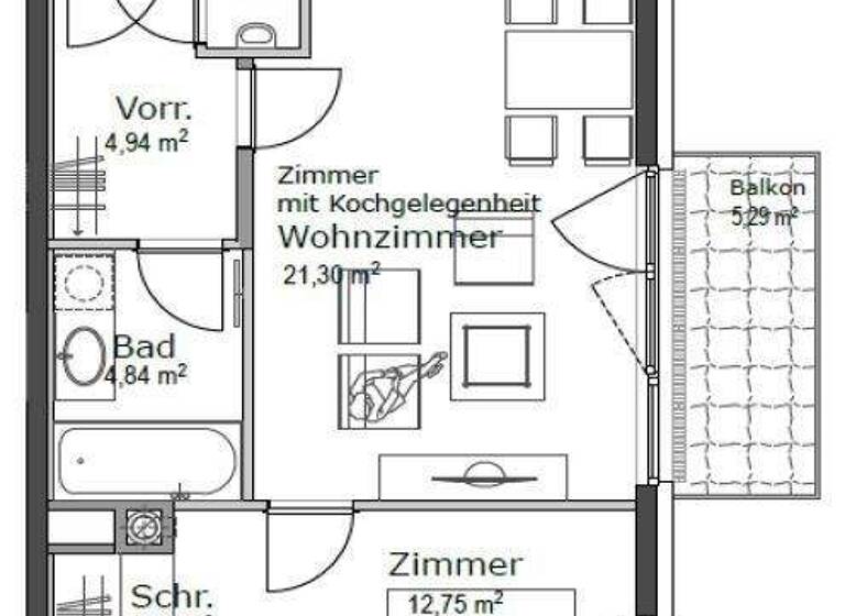 Wohnung zur Miete 998 € 2 Zimmer 53,4 m² 3. Geschoss frei ab 01.05.2026 Wien 1180