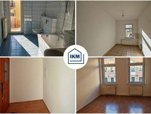 Wohnung zur Miete 450 € 2 Zimmer 58,9 m² 2. Geschoss frei ab sofort Volkmarsdorf Leipzig / Volkmarsdorf 04315